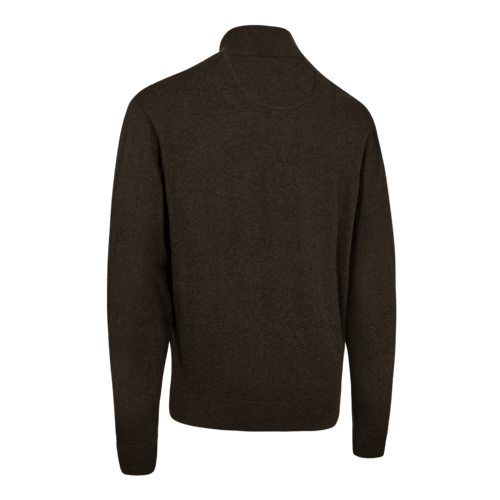 Джемпер DeerHunter Harrington 1/2 Zip Knit (595 Brown melange) Фото 2